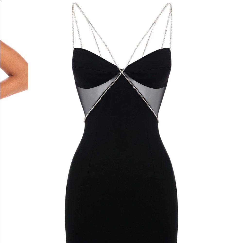 Heiress Beverly Hills WHITE Diamonte Strap Dress